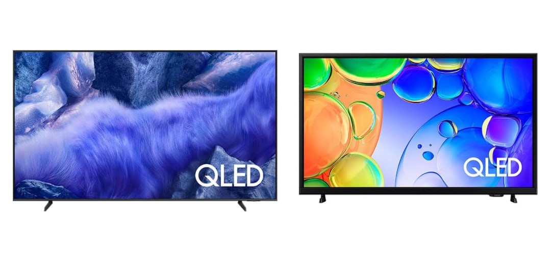 Vision AI TV 65" QLED Ultra 4K QEF1 + Smart TV 43" QLED Full HD