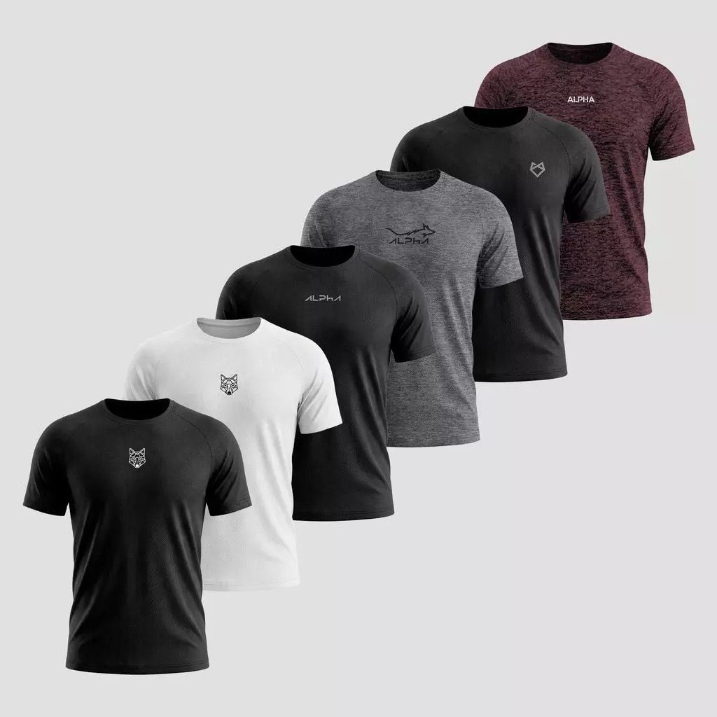 Kit 6 Camisetas Mais Procuradas Alpha Co