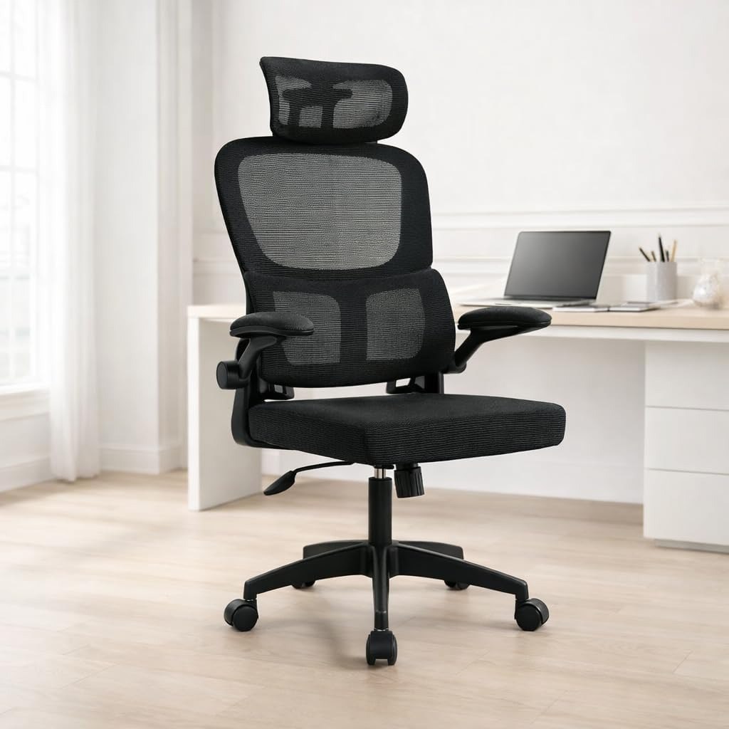 Cadeira de Escritório Ergonômica Suporte Lombar