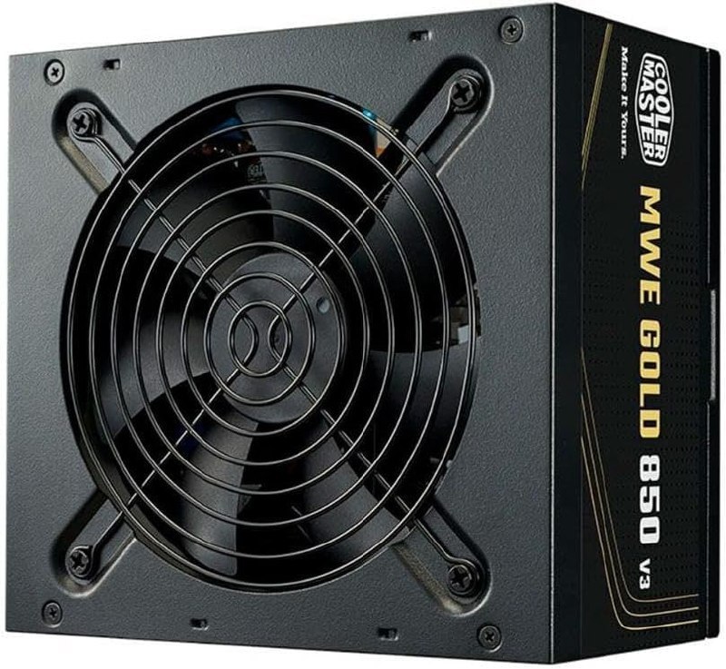 Fonte Cooler Master MWE Gold 850 V3, 850W, 80 Plus Ouro, ATX 3.1, PFC Ativo, Preto