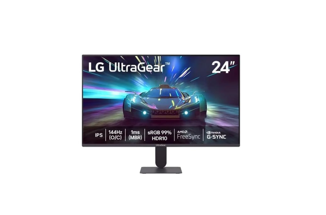 Monitor LG UltraGear Monitor Gamer 24" IPS 144Hz (O/C) 1ms (MBR) Full HD (1920x1080) HDR10 NVIDIA G-SYNC
