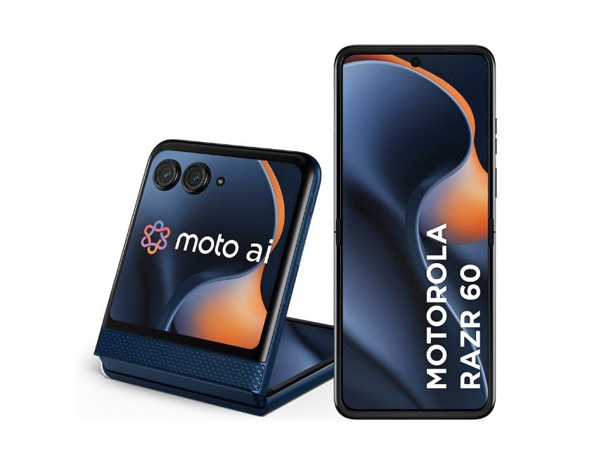 Smartphone Motorola Razr 60-256GB 24GB (12GB RAM+12GB Ram Boost) Tela dobrável 6,9" pOLED e externa 3,6” Moto AI camera IP48 - Azul Marinho