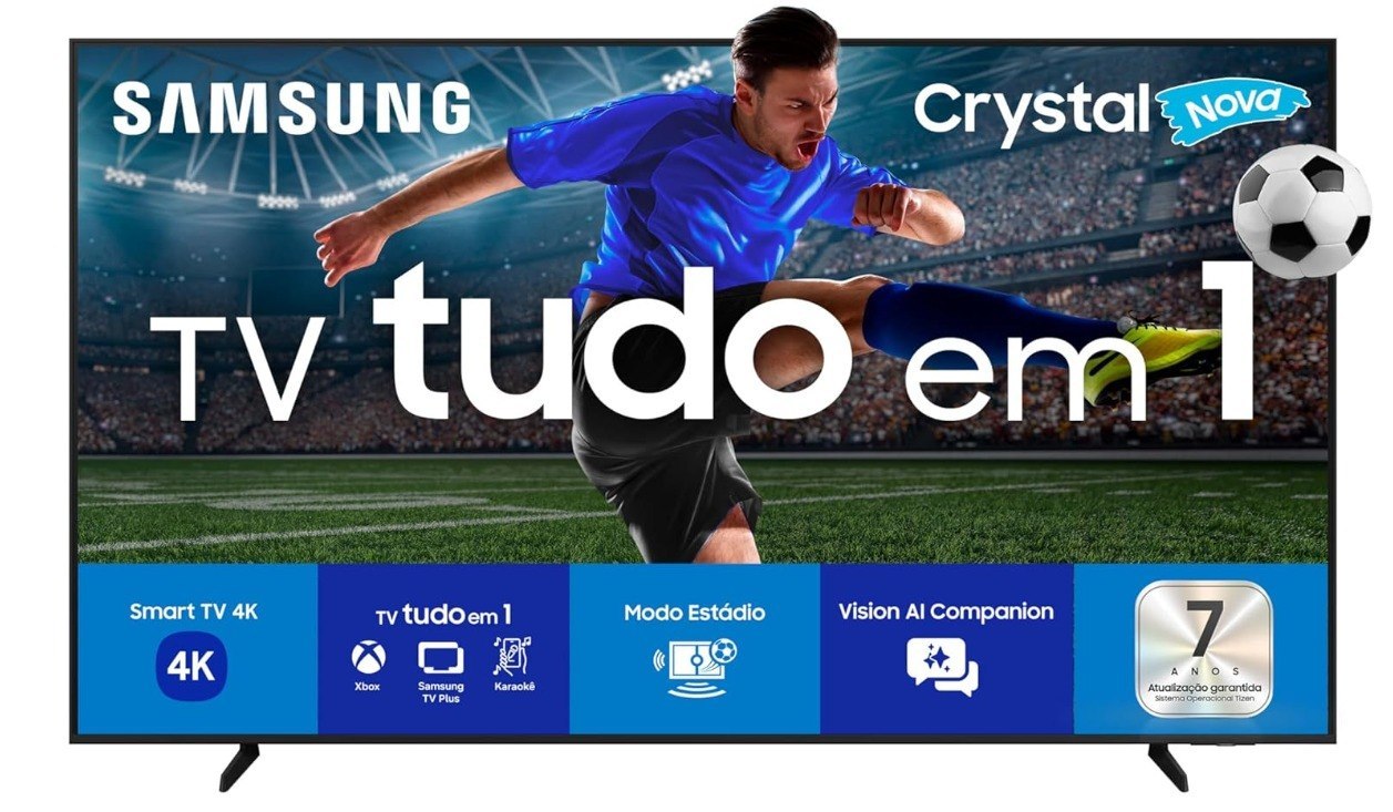Samsung Smart TV 55" Crystal UHD 4K U8100F 2025