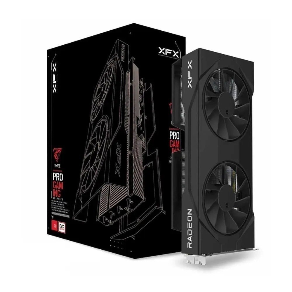 Placa de Vídeo XFX RX 9060 XT OC Gaming AMD Radeon, 16GB, GDDR6, 128bits, 20 Gbps, FidelityFX, RDNA 4