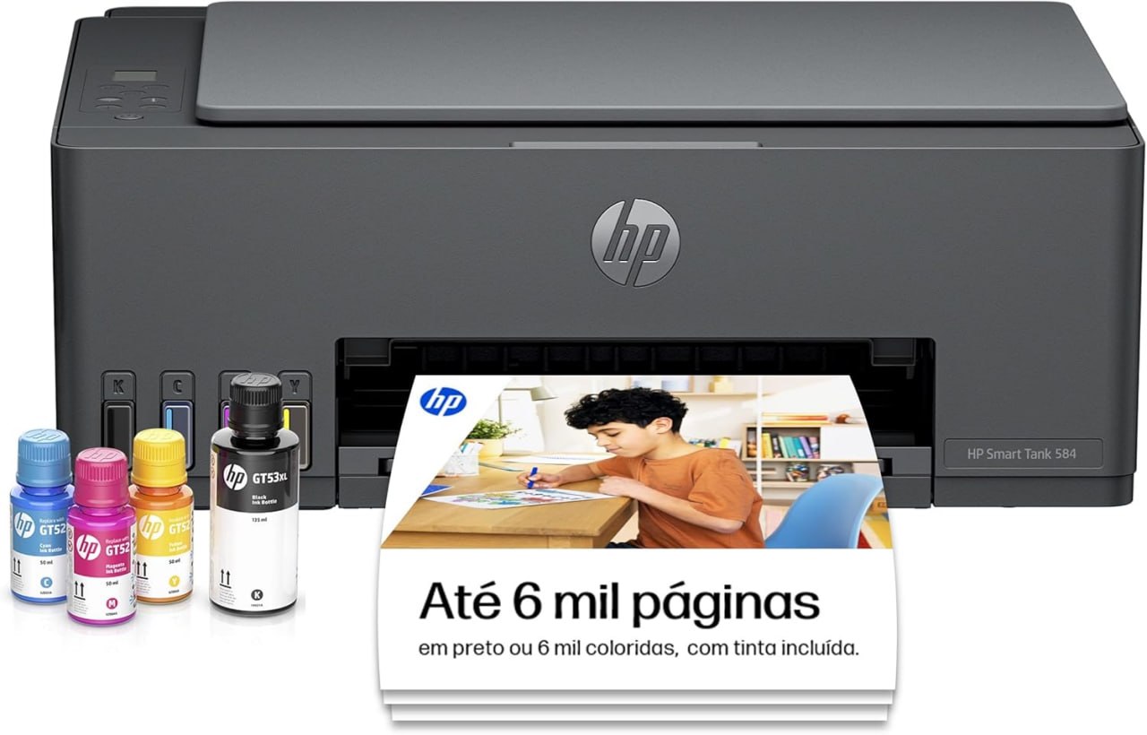 Impressora Multifuncional HP Smart Tank 584