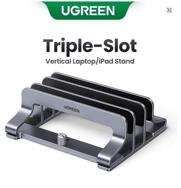 UGREEN Vertical Laptop Stand For MacBook Air Pro Triple Slots Aluminum Notebook Stand For MacBook 🇧🇷ESCOLHA ENVIO DO BRASIL