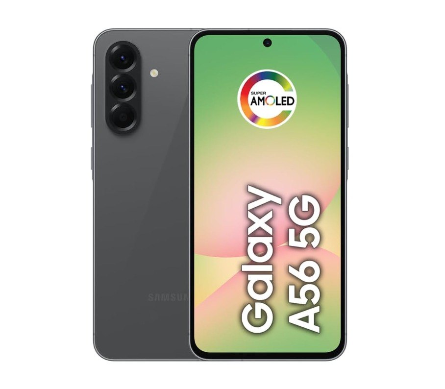 Smartphone Samsung Galaxy A56 5G 128GB, 8GB RAM, Câmera 50MP, IP67, Super AMOLED 6.7", Recursos AI, Preto