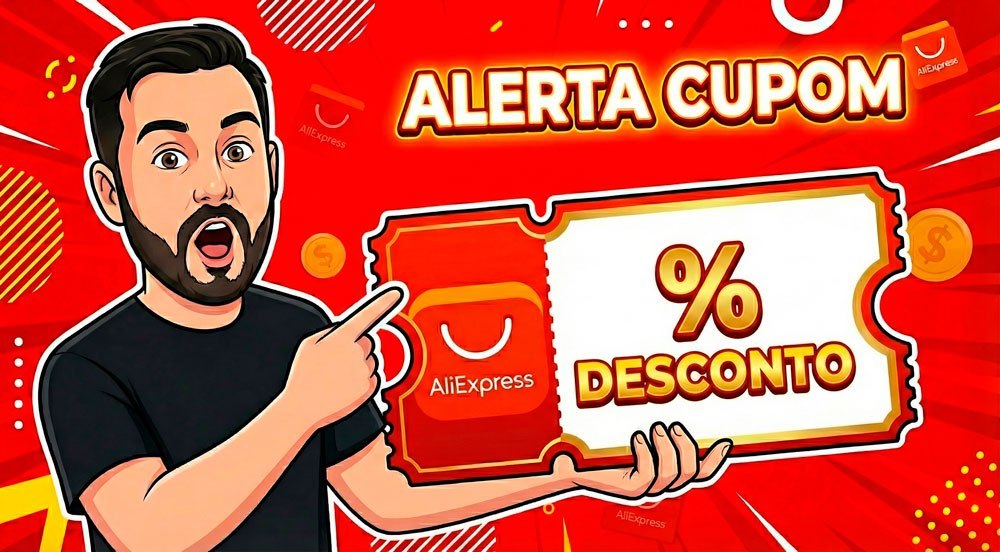 NOVO CUPOM ALIEXPRESS - PARA TODO SITE