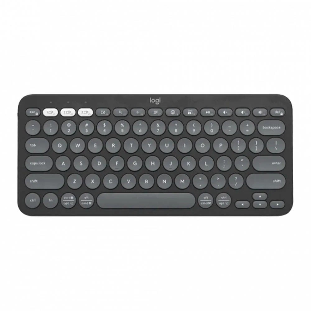 Teclado sem fio Logitech Pebble Keys 2 K380s - Grafite
