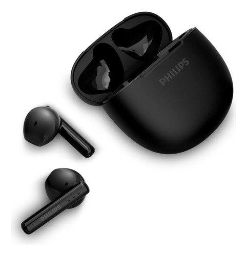 FONE DE OUVIDO SEM FIO PHILIPS TAT1139BK/00 – Conexão Bluetooth estável, cancelamento de ruído passivo e design confortável na cor preta