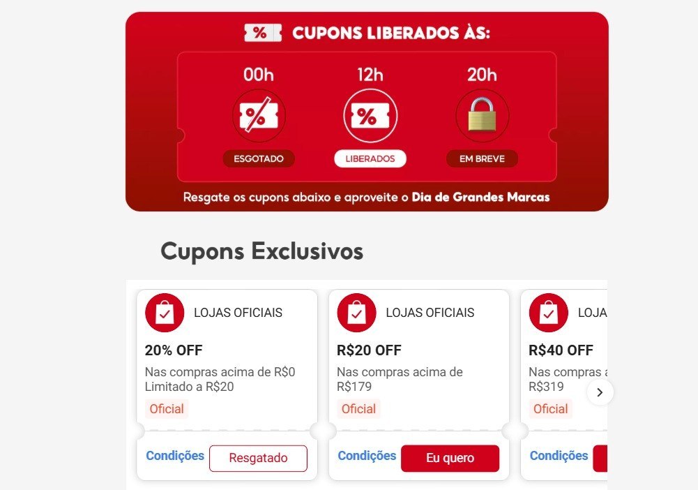 (RENOVADOS) NOVOS CUPONS SHOPEE LOJAS OFICIAIS !