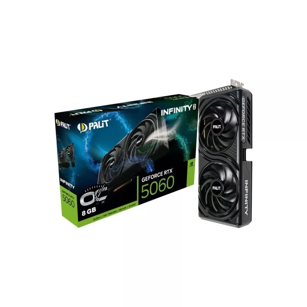 Placa de Vídeo NVIDIA GeForce PALIT RTX5060 8GB INFINITY 2 OC GDDR7