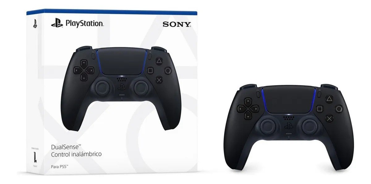 Controle Joystick Sem Fio Sony PlayStation 5 DualSense Midnight Black