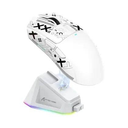 2 UNIDADES Mouse Gamer Sem Fio Attack Shark X11 PixArt PAW3311 Com Três Modos BT 2.4G E Base De…
