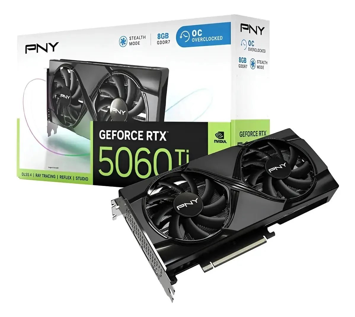 RTX 5060 TI 8GB Placa De Video Geforce Nvidia Pny Rtx5060ti 8gb Oc Gddr7 RTX5060 TI