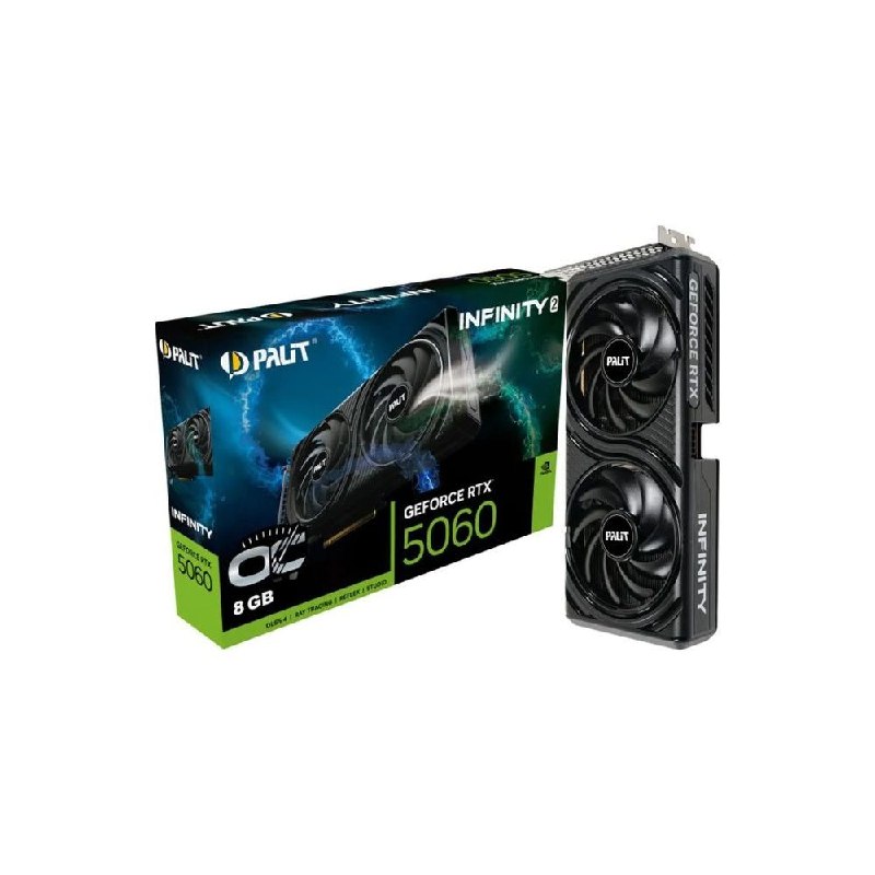 Placa de Vídeo Nvidia Geforce Palit RTX5060 8GB Infinity 2 OC GDDR7