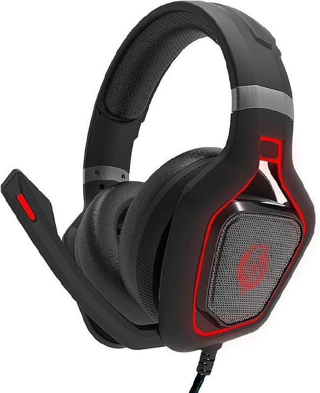 HEADSET GAMER POWER KILL 7.1 SURROUND C/MICROFONE - LED VERMELHO - CABO 2.2 M - FLKH002, ELG