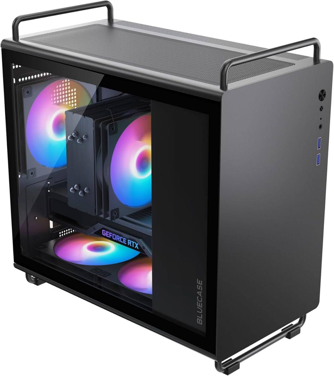 Gabinete Gamer BG-056 Tiny Pro com 5 Fans ARGB - Bluecase