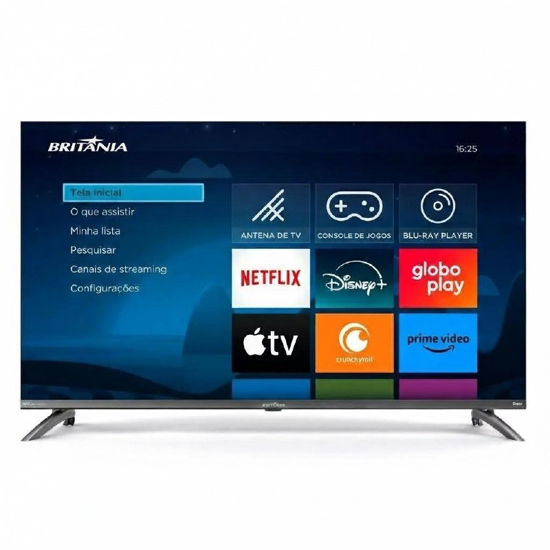 Smart TV 40” Britânia B40CRA Full HD Wi-Fi HDMI USB Conversor Digital