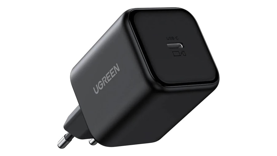 Carregador Turbo Ugreen Gan 45w Usb-c Preto Para Celular