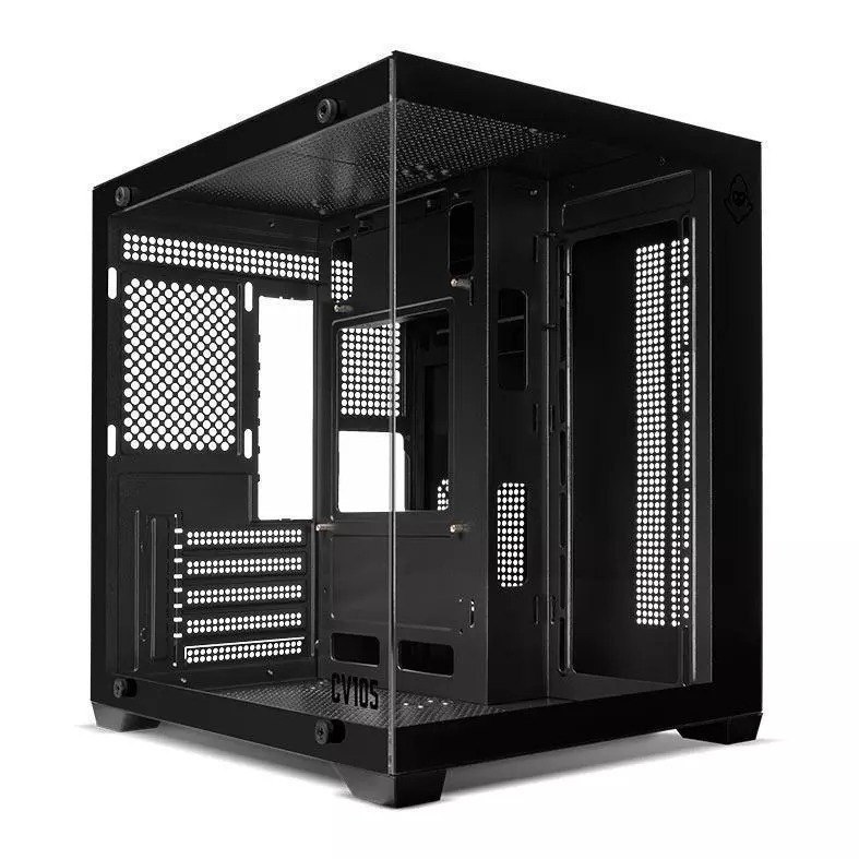 Gabinete Gamer Mancer CV105, Mini-Tower, Lateral de Vidro, Preto, MCR-CV105-BK