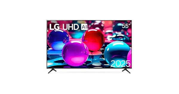 Smart TV LG UHD AI UA75 55 polegadas HDR10 Pro Processador α7 AI Ger 8 webOS 25