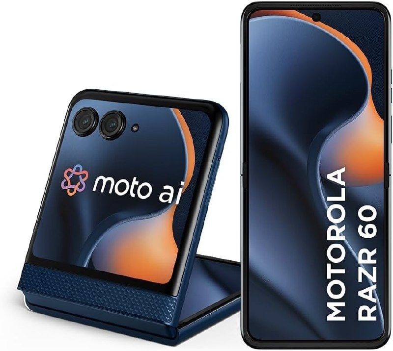 Smartphone Motorola Razr 60-256GB 24GB Tela dobrável 6,9" pOLED e externa 3,6” Moto AI camera IP48 - Azul Marinho