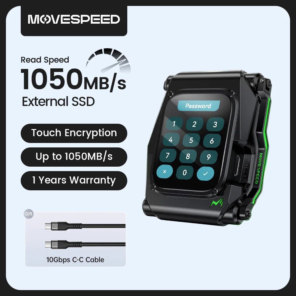 Movespeed ST10 1050MB/s Portable SSD 1TB