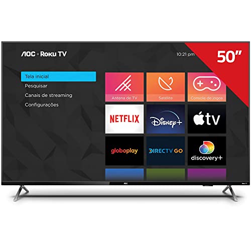 Smart TV 50" Aoc 4K Série 6125-50U6125/78G