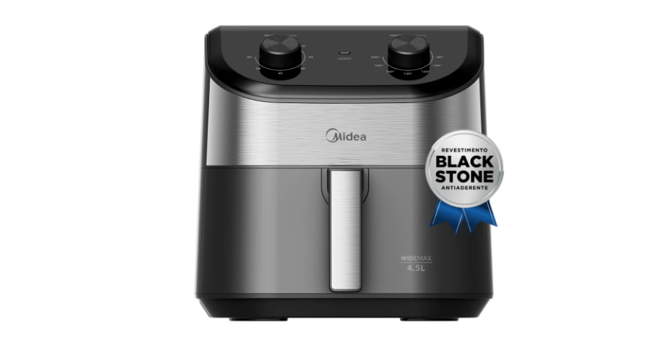 Fritadeira Air Fryer 4,5l Widemax Com Interior De Alumínio 1500w Midea 127V
