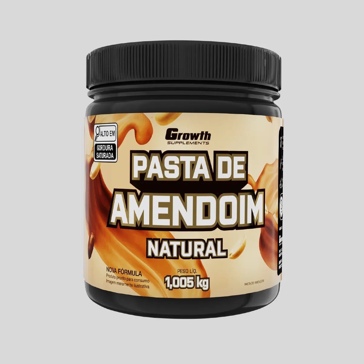 Pasta De Amendoim Integral Torrado 1kg Growth Supplements
