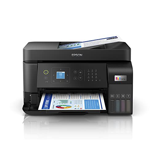 Multifuncional Epson EcoTank L5590 - Tanque de Tinta Colorida, Wi-Fi Direct, Ethernet, Fax, ADF, Bivolt