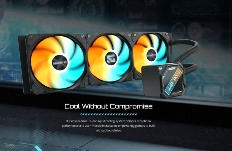 Water Cooler Gigabyte Gaming 360, RGB, 360mm, AMD e Intel