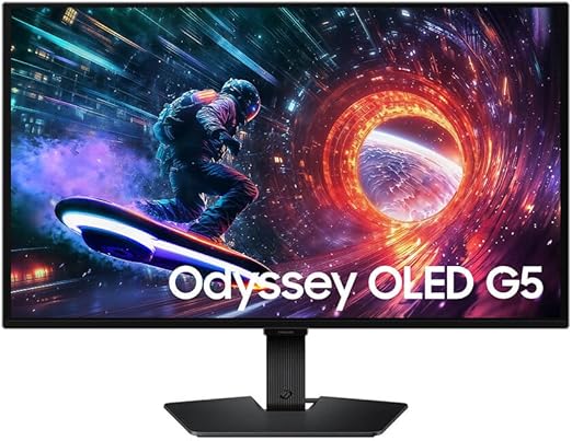 Samsung Monitor Odyssey OLED G5 27", QHD, 180Hz, 0.03ms, G-sync, FreeSync, DP, HDMI