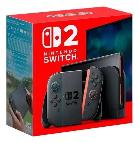 Console Portátil Nintendo Switch 2 De 256gb 2025 Preta Preto