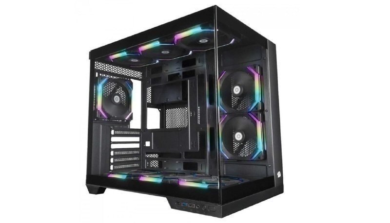 Gabinete Gamer Redragon Wideload Pro - Mid Tower, USB 3.0+2.0, Aquário, Vidro Panorâmico Sem fans