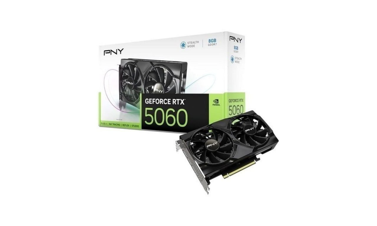 PNY Placa gráfica Geforce RTX 5060 8GB Dual Fan DLSS 4