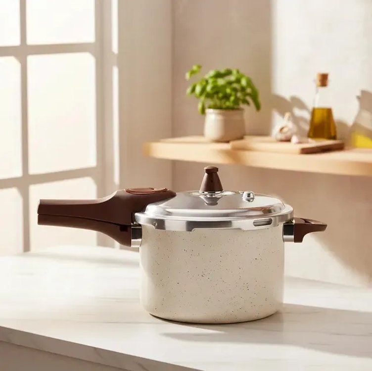 Panela De Pressão Brinox Pressure 4,2l 20 X 14,5 Cm Vanilla Baunilha