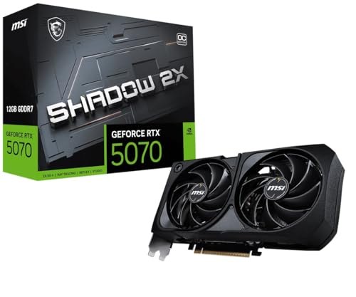 PARCELADO! MSI GeForce RTX 5070 12G SHADOW 2X OC