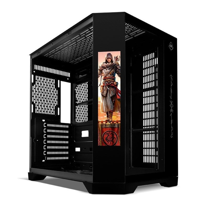 Gabinete Gamer Mancer Cv700x,m-tower,tela Lcd,l.vidro, Preto