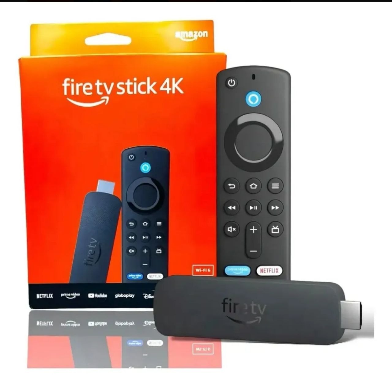 Amazon Fire Tv Stick 4k Wifi6 Cor Preto Tipo de controle remoto De voz