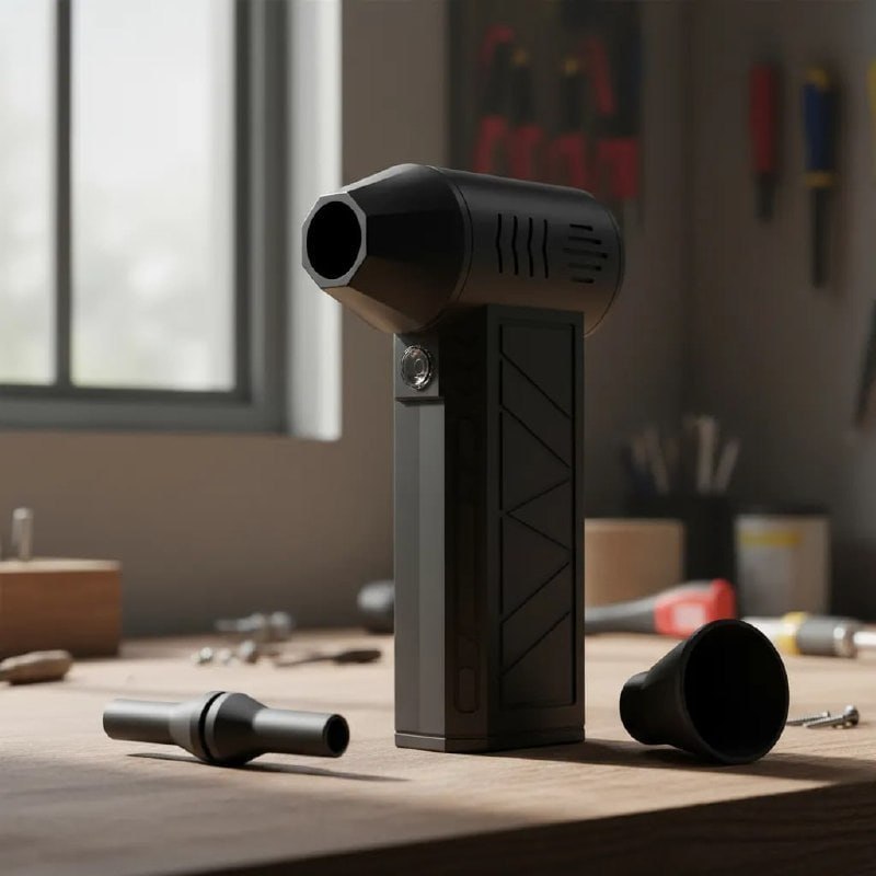 Soprador De Ar Mini Turbo Portátil Usb Sem Fio Recarregável