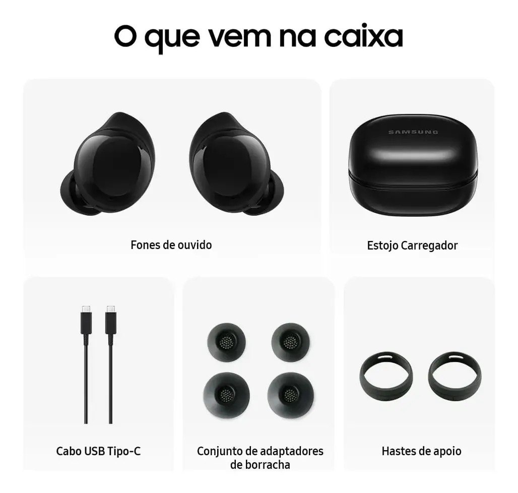 Samsung Galaxy Buds Core, Fone de Ouvido, sem fio, cancelamento de ruído, interprete inteligente