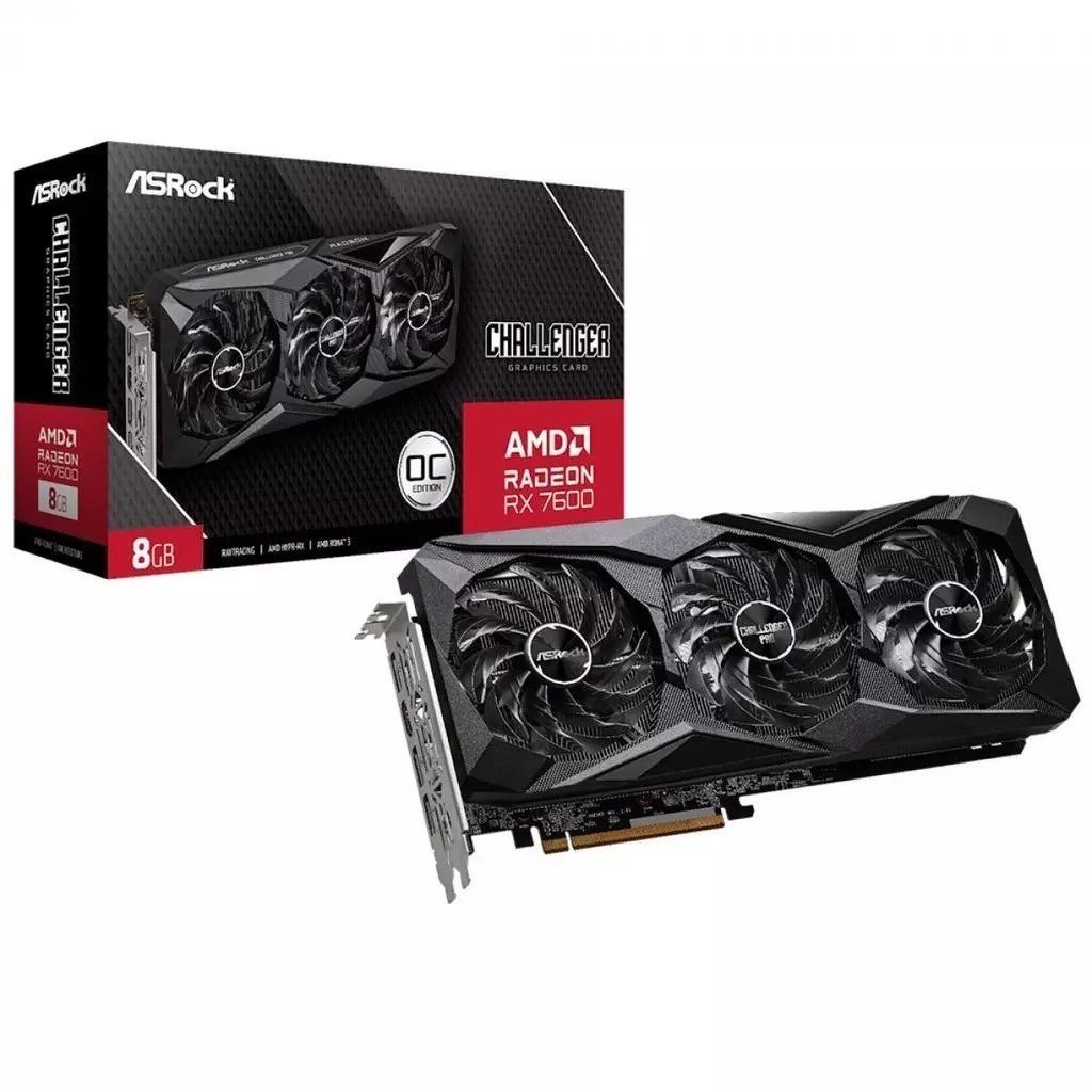 Placa de Vídeo AsRock AMD Radeon RX 7600 Challenger Pro OC, 8GB