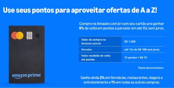 Ainda não tem o Cartão Amazon? Essa pode ser a hora de fazer o seu