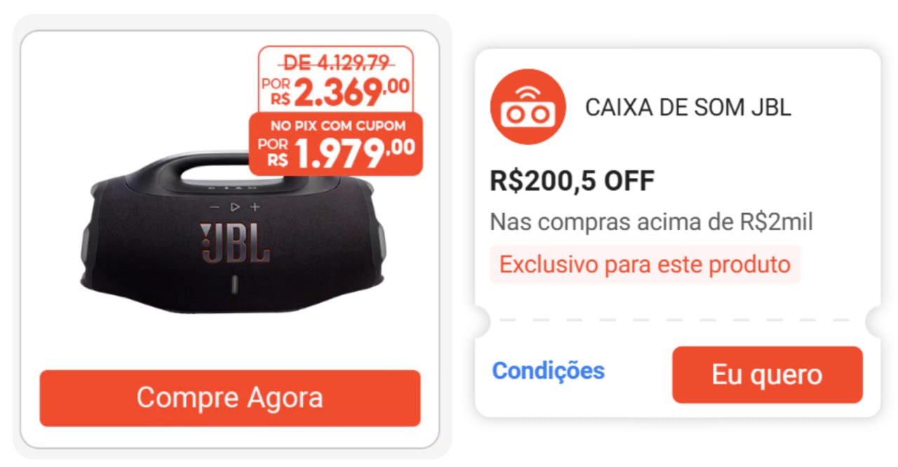 Caixa de Som Jbl Boombox 4 Bluetooth 34h Ip68 210rms Preta