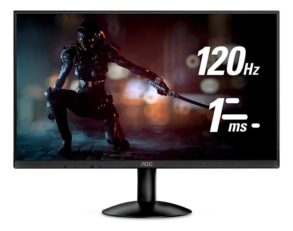 Monitor Gamer Aoc 21.5'' Full Hd Gaming 120hz 1ms 22b30hm23 Cor Preto
