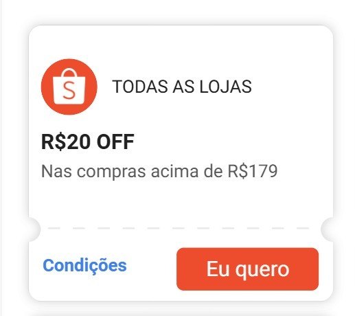 NOVO CUPOM SHOPEE - PARA TODO SITE
