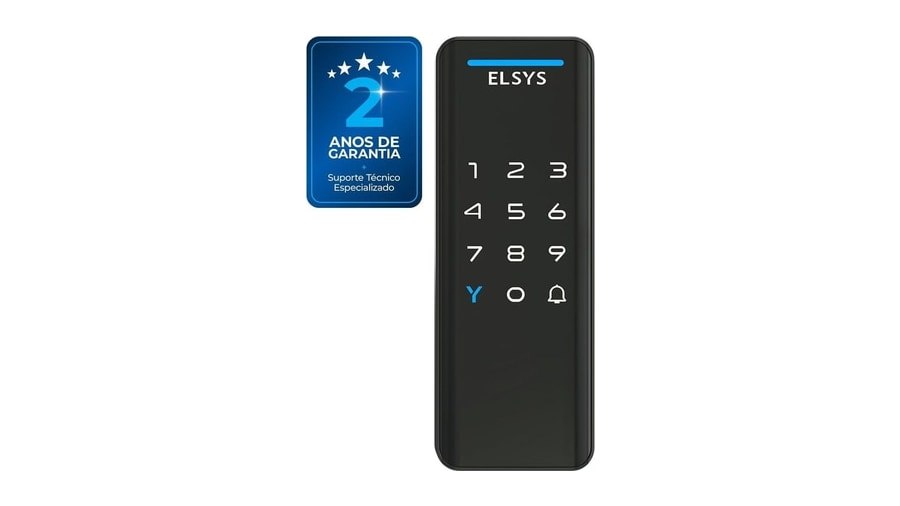 Fechadura Digital Elsys de Sobrepor, Preta DS1100V, Pop