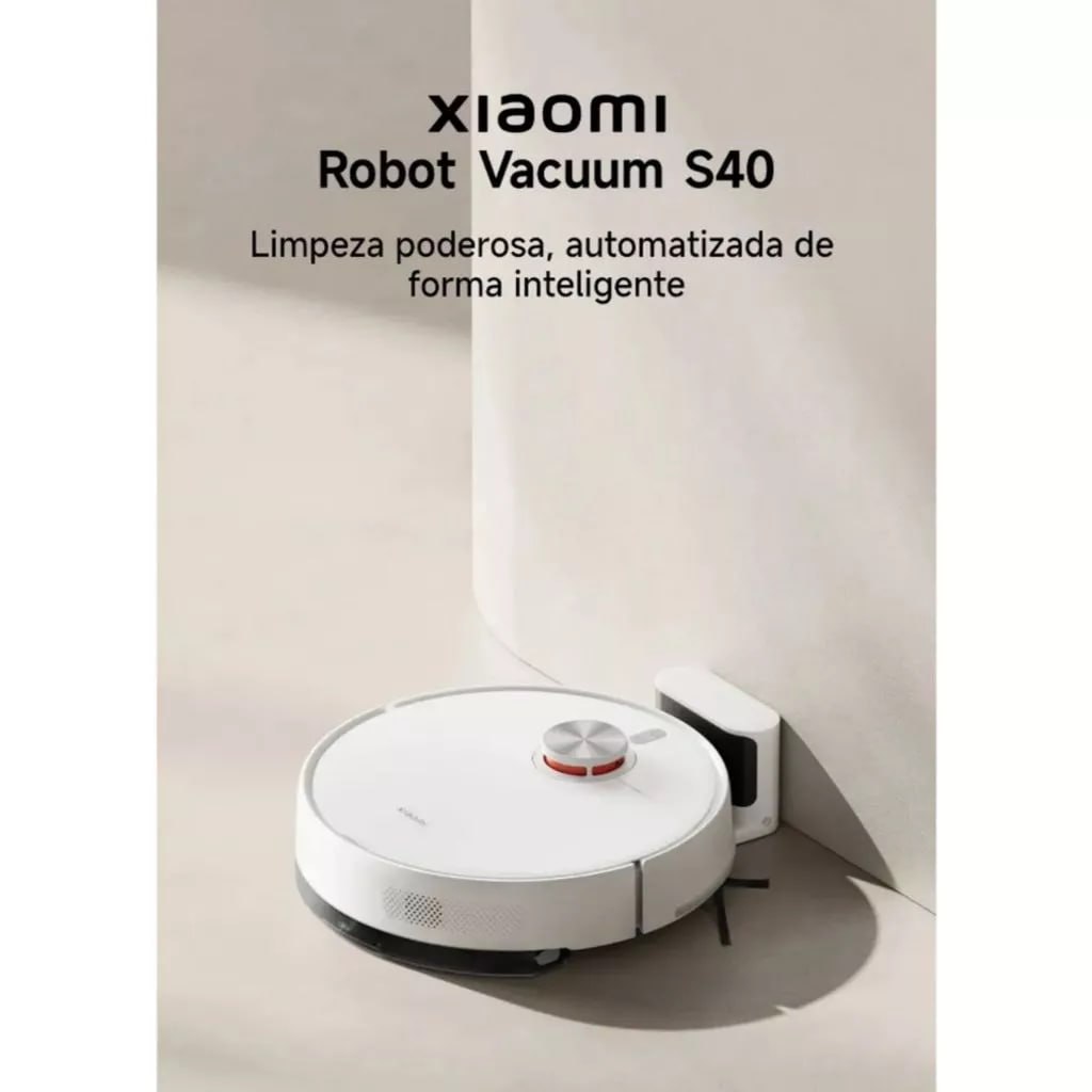 Robô Aspirador Xiaomi S40 Mapeamento Inteligente Sucção Potente Bivolt 10.000pa